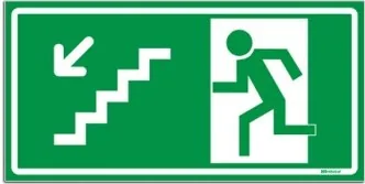 Rota De Fuga – Escada Descendo À Esquerda