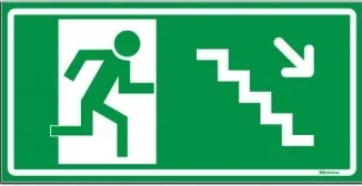Rota De Fuga – Escada Descendo À Direita
