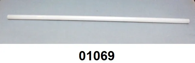 Sifão grosso barra com 3,00 m (10 x 14 mm) Polipropileno (PP) branco