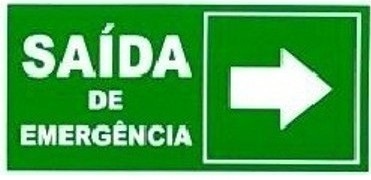 010300 F - Placa Saída De Emergência À Direita-0