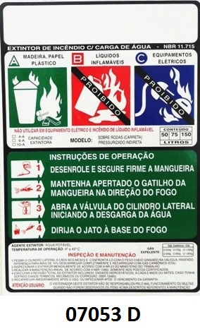 07053 D - Carreta AP Indireta - Rótulo carreta água pressurização indireta 50/75/150 Lt-0